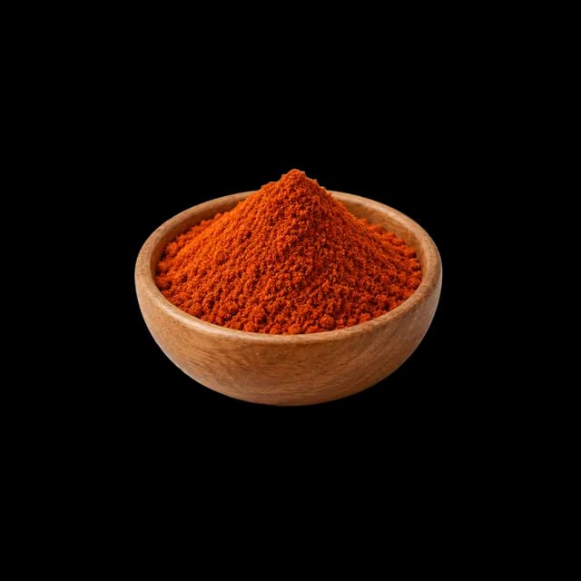 A bowl of deep red traditional Kolhapuri masala powder