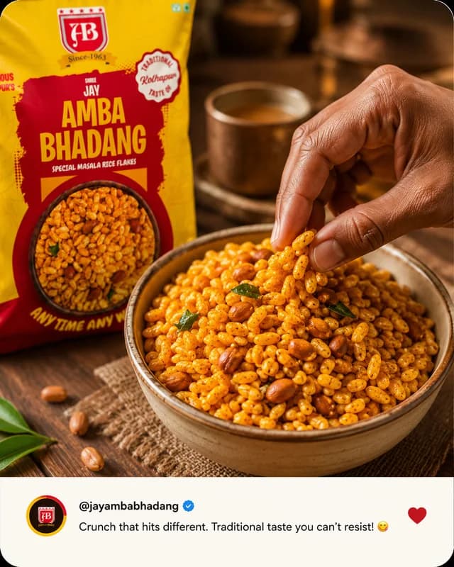 @jayambabhadang post, “Crunch that hits different. Traditional taste you can’t resist.”